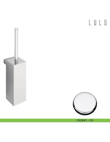 Porta scopino sospeso Colombo Design Lulù cromo