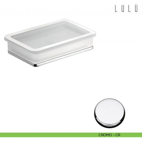 Porta sapone da appoggio Colombo Design Lulù cromo