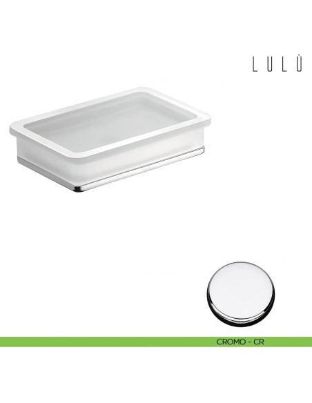 Porta sapone da appoggio Colombo Design Lulù cromo