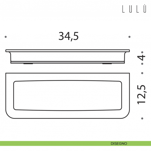 Porta spugna da appoggio Colombo Design Lulù disegno