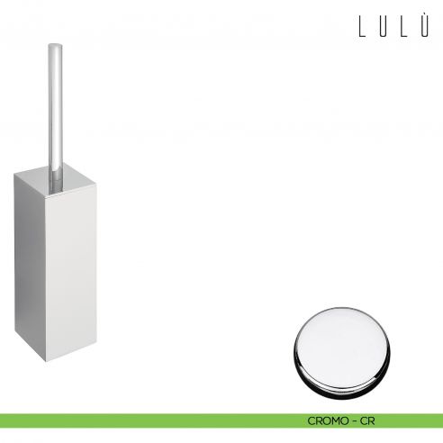 Porta scopino da appoggio Colombo Design Lulù cromo