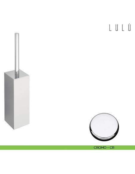 Porta scopino da appoggio Colombo Design Lulù cromo