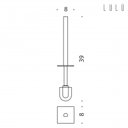 Manico con ciuffo Colombo Design Lulù B6258