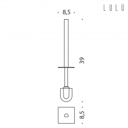 Manico con ciuffo Colombo Design Lulù B6268