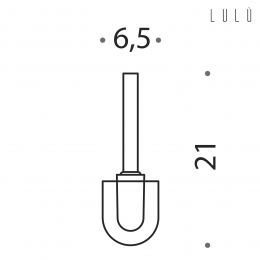 Ciuffo in setola con prolunga Colombo Design Lulù B1657