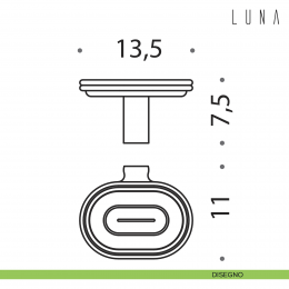 Porta sapone Colombo Design Luna 2