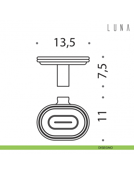 Porta sapone Colombo Design Luna disegno
