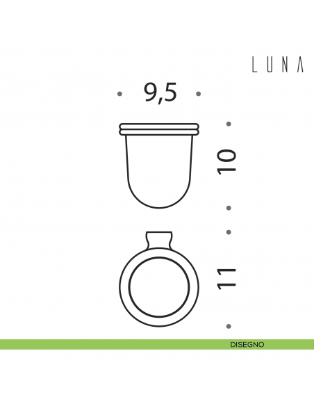 Porta bicchiere Colombo Design Luna disegno