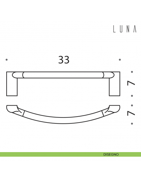 Porta salvietta Colombo Design Luna 33 cm disegno