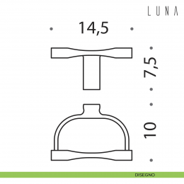 Porta rotolo Colombo Design Luna 2