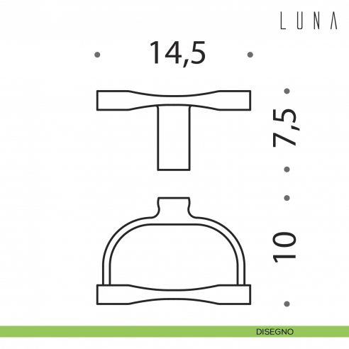 Porta rotolo Colombo Design Luna disegno