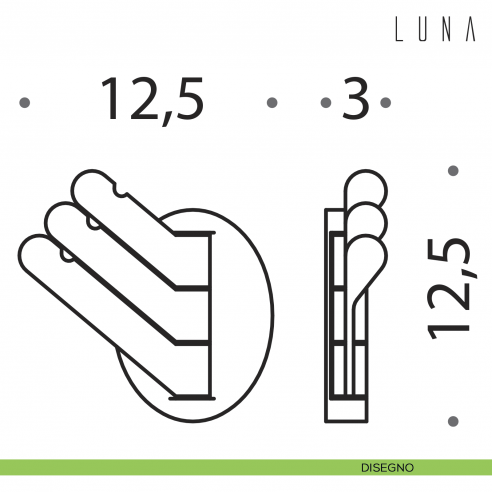 Portabito Colombo Design Luna disegno