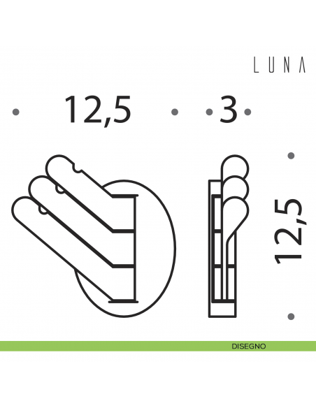 Portabito Colombo Design Luna disegno