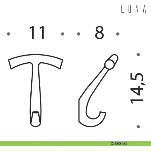 Portabito Colombo Design Luna disegno