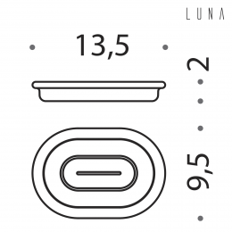 Porta sapone Colombo Design Luna B0151