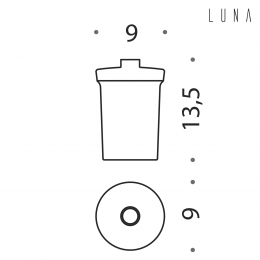 Contenitore per spandisapone Colombo Design Luna B9355