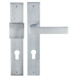 Kit maniglia con pomolo su placca per hotel Comit KHT001