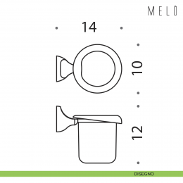 Porta bicchiere Colombo Design Melò 2