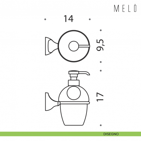 Spandisapone a muro Colombo Design Melò disegno