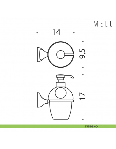 Spandisapone a muro Colombo Design Melò disegno