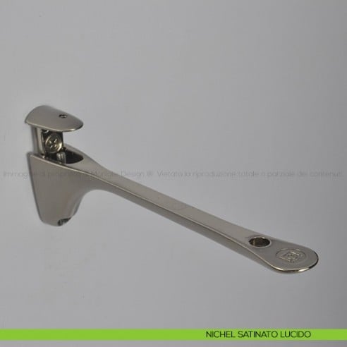 Reggimensola per vetro e legno Confalonieri MS01222 nichel satinato lucido