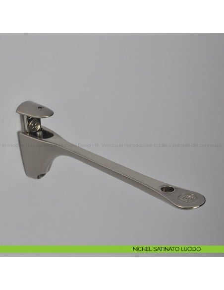 Reggimensola per vetro e legno Confalonieri MS01222 nichel satinato lucido