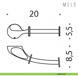 Porta rotolo Colombo Design Melò 2