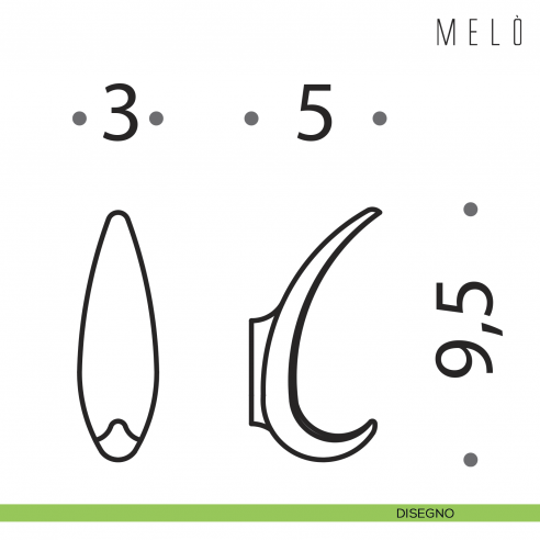 Portabito Colombo Design Melò disegno