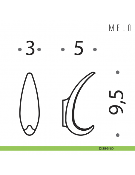 Portabito Colombo Design Melò disegno