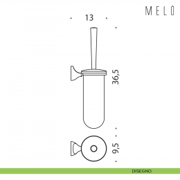 Porta scopino sospeso Colombo Design Melò 2