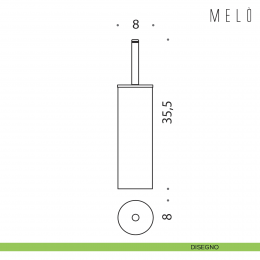 Porta scopino da appoggio Colombo Design Melò B0506 2