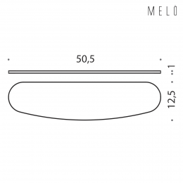 Mensola Colombo Design Melò B1261