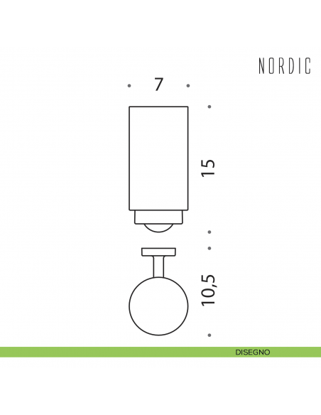 Porta bicchiere Colombo Design Nordic disegno
