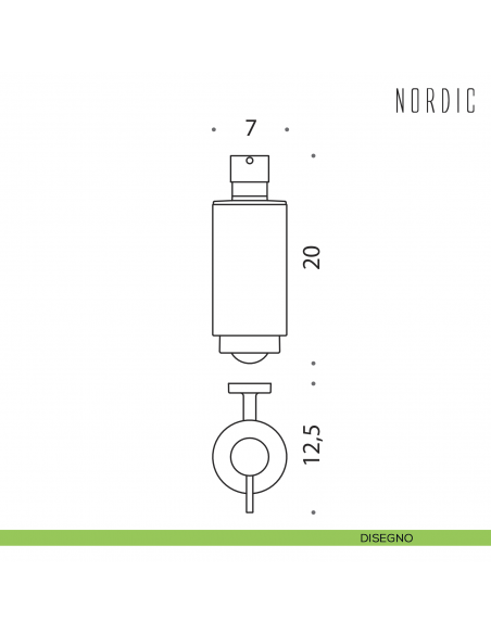 Spandisapone da muro Colombo Design serie Nordic disegno
