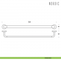 Porta salvietta Colombo Design Nordic 54 cm 2