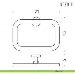 Porta salvietta ad anello Colombo Design Nordic 2