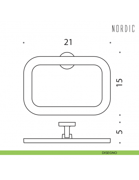 Porta salvietta ad anello Colombo Design Nordic disegno