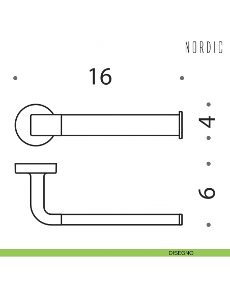 Porta rotolo Colombo Design Nordic disegno