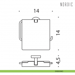 Porta rotolo coperto Colombo Design Nordic 2