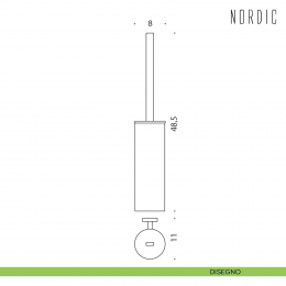 Porta scopino sospeso Colombo Design Nordic 2