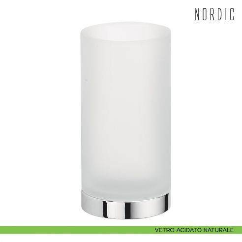 Porta bicchiere da appoggio Colombo Design Nordic vetro acidato naturale