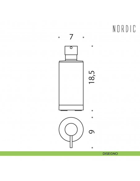 Spandisapone da appoggio Colombo Design Nordic disegno