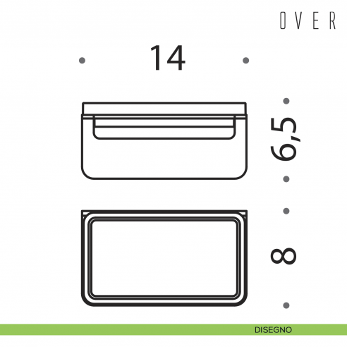 Porta sapone Colombo Design Over disegno
