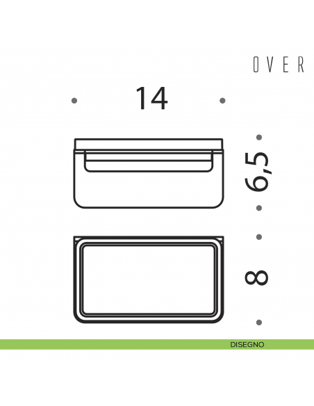 Porta sapone Colombo Design Over disegno