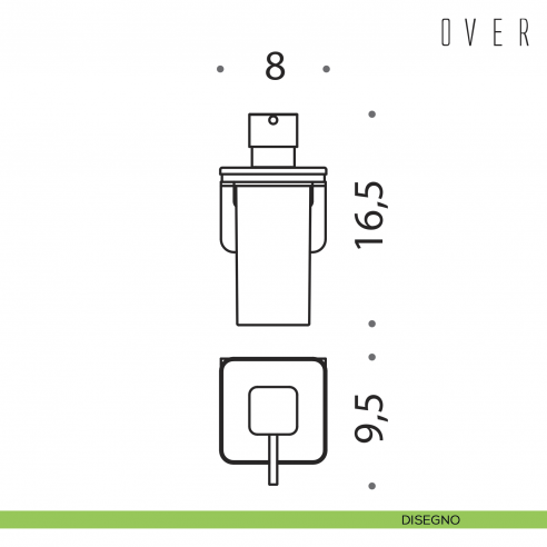 Spandisapone da muro Colombo Design Over disegno