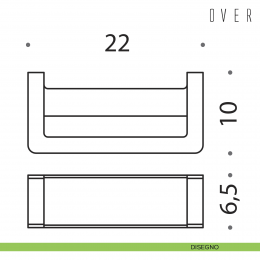 Porta salvietta ad anello Colombo Design Over 2