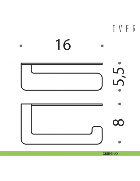 Porta Rotolo Colombo Design Over disegno