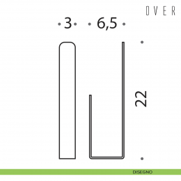 Porta rotolo verticale Colombo Design Over 2