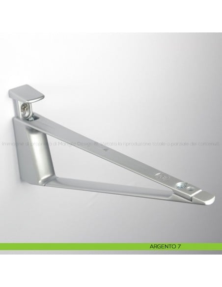 Reggimensola per vetro e legno Confalonieri MS01432 argento 7