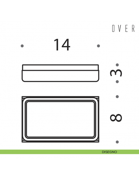 Porta sapone da appoggio Colombo Design Over disegno